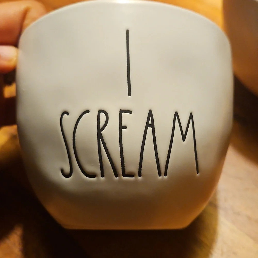 Rae Dunn I SCREAM, YOU SCREAM bowl set - Picture 2 of 6